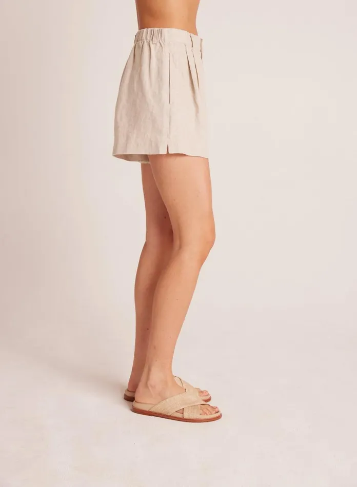 Shorts Women Bella Dahl Pleat Front Trouser Short 8211 Linen Sand Shorts Women Bella Dahl Pleat Front Trouser Short 8211 Linen Sand