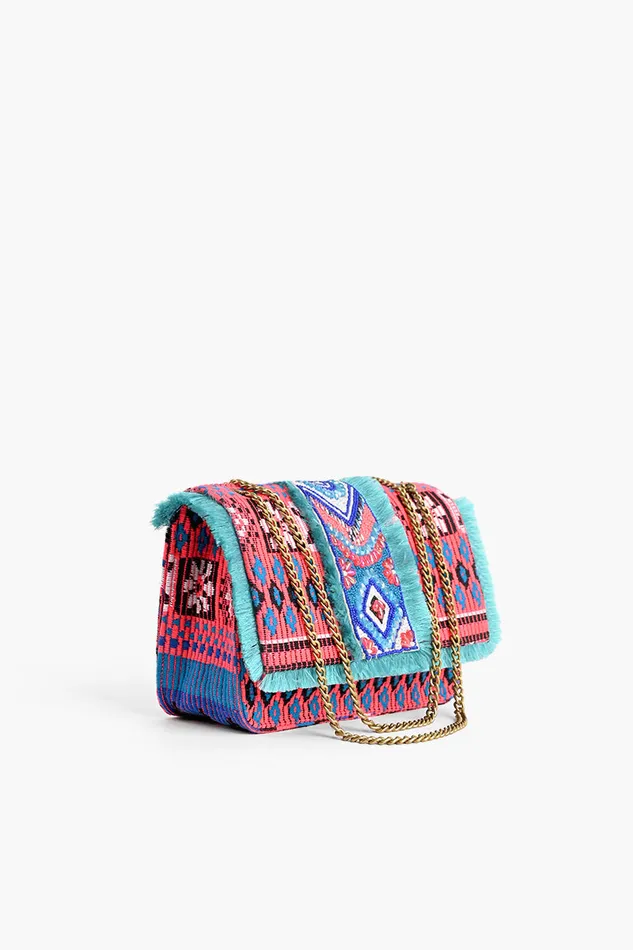 Shoulder Bags Southwest Floral Bloom Beaded Shoulder Bag 8211 America and Beyond Women
