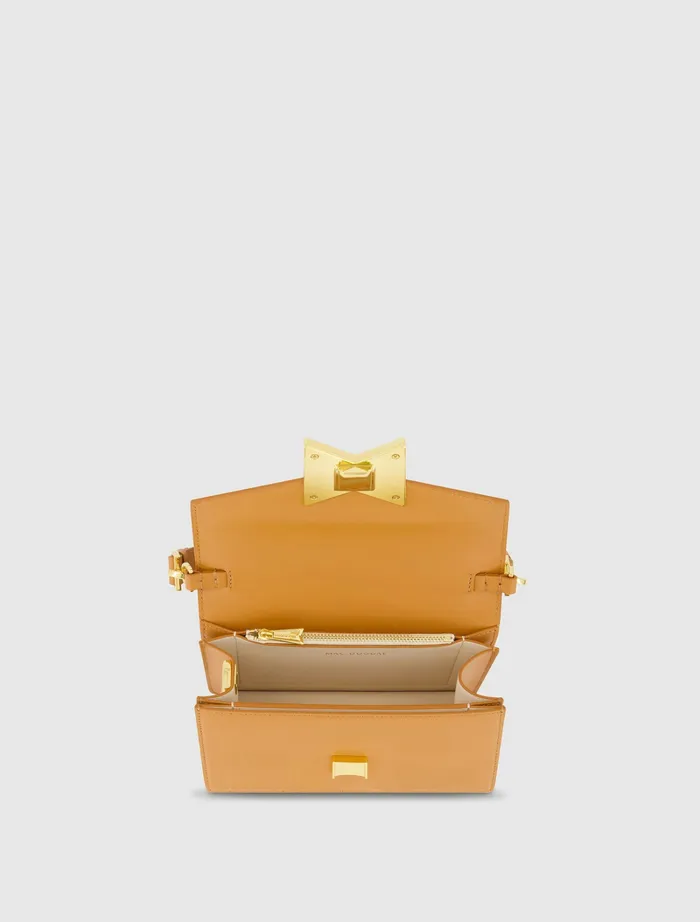 Shoulder Bags Women Mini Leather Shoulder Handbag With Gold Hardware 8211 FINAL SALE Toffee Mac Duggal
