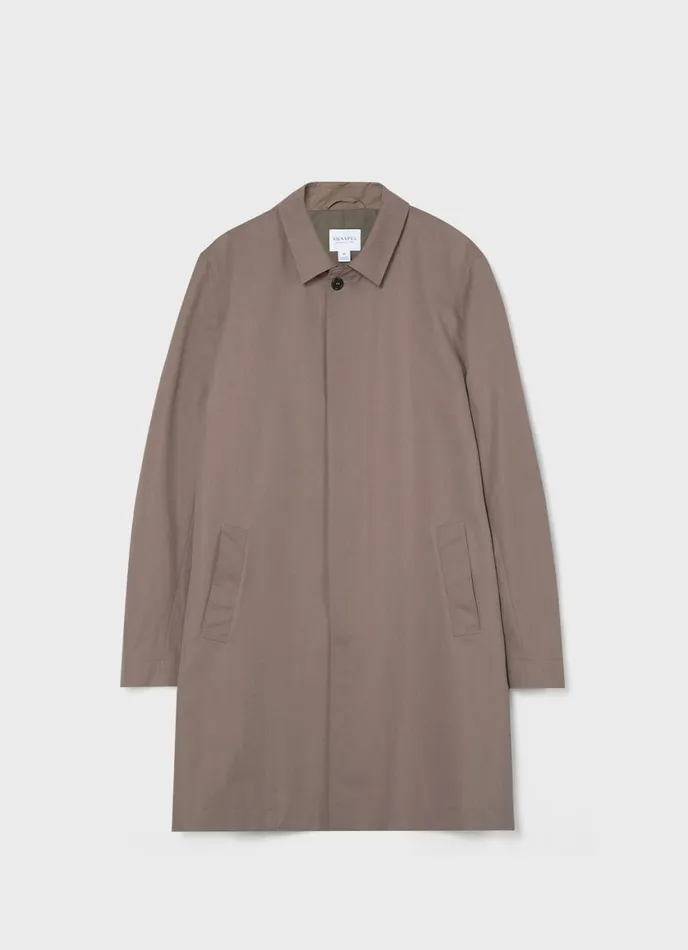 Showerproof Cotton Mac Dark Stone Men SUNSPEL Jackets and Coats
