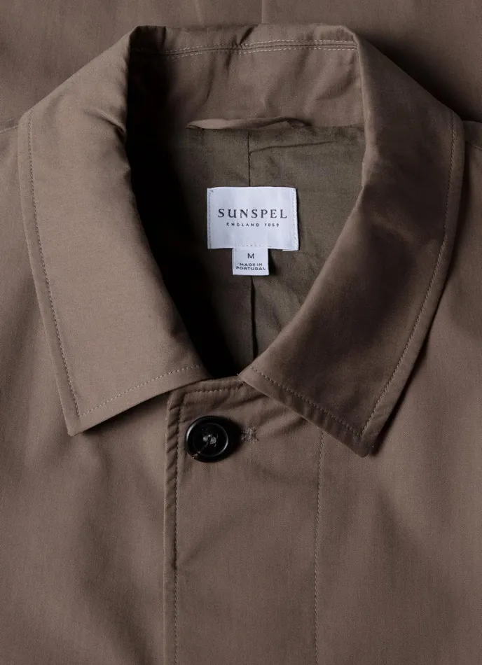 Showerproof Cotton Mac Dark Stone Men SUNSPEL Jackets and Coats