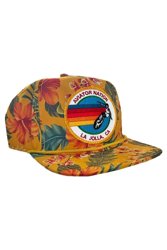 Signature La Jolla Vintage Safari Twill Low Rise Trucker WomenMen Aviator Nation Trucker Hats
