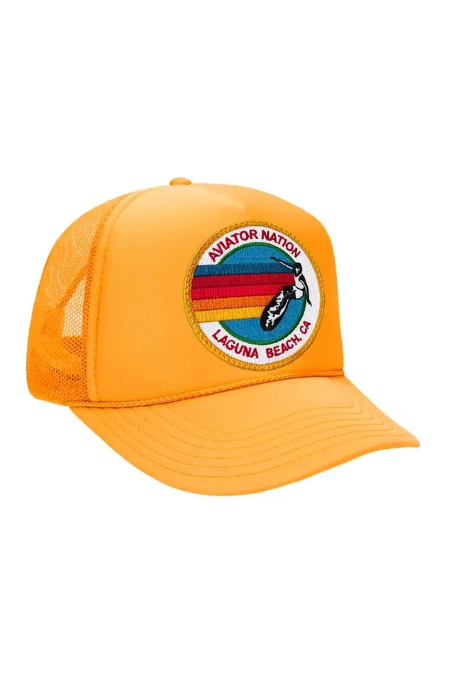 Signature Laguna Beach Logo 8211 Vintage Trucker Hat Kids Aviator Nation Trucker Hats