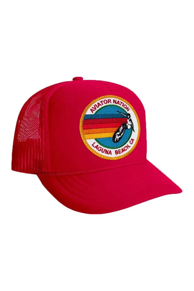 Signature Laguna Beach Logo 8211 Vintage Trucker Hat Kids Aviator Nation Trucker Hats