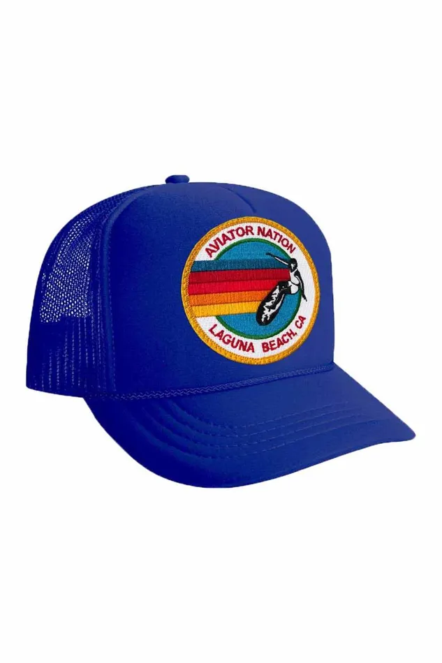 Signature Laguna Beach Logo 8211 Vintage Trucker Hat Kids Aviator Nation Trucker Hats
