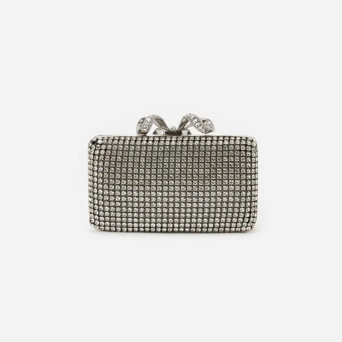 Silver Crystal Box Clutch Women Self Portrait Clutch Bags Silver Crystal Box Clutch Women Self Portrait Clutch Bags