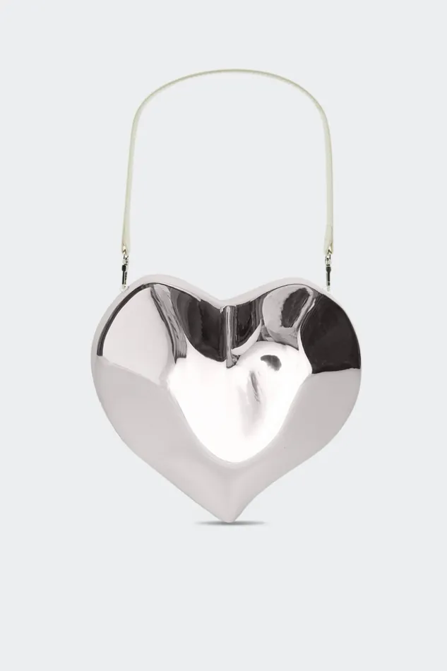 Simon Miller Bags Women Molded Heart Bag In Silver