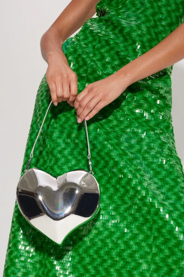 Simon Miller Bags Women Molded Heart Bag In Silver Simon Miller Bags Women Molded Heart Bag In Silver