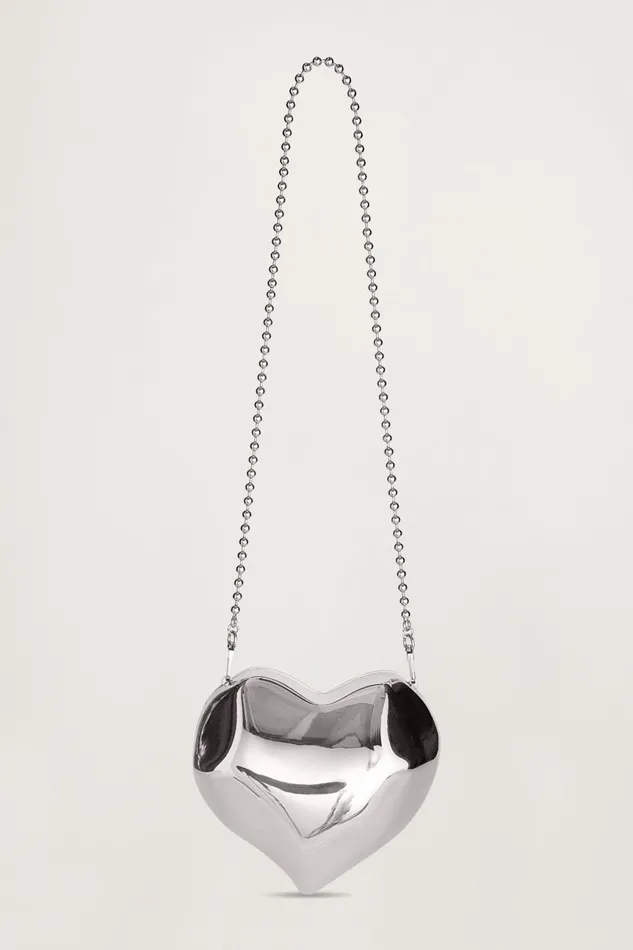 Simon Miller Bags Women Molded Heart Bag In Silver Simon Miller Bags Women Molded Heart Bag In Silver