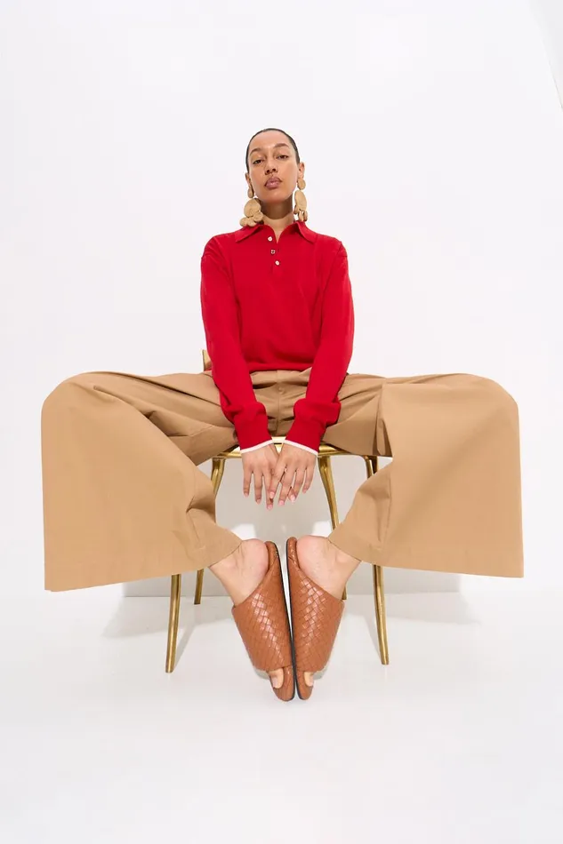 Simon Miller Bottoms Women Thorne Twill Pant In Khaki Cotton Simon Miller Bottoms Women Thorne Twill Pant In Khaki Cotton