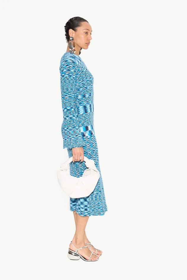 Simon Miller Dresses Women Axon Knit Dress In Vivid Sky Multi Cotton Simon Miller Dresses Women Axon Knit Dress In Vivid Sky Multi Cotton