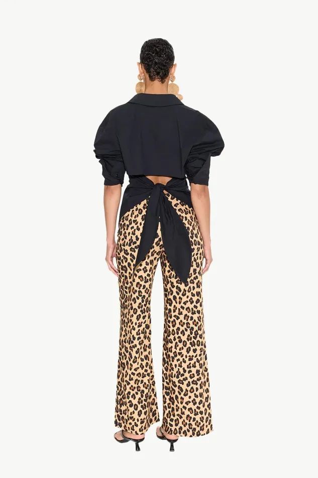Simon Miller Sets Women Pia Poplin Pant In Cheetah Cotton Simon Miller Sets Women Pia Poplin Pant In Cheetah Cotton