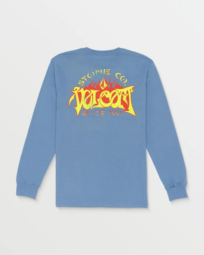 Sizzle Peak Long Sleeve Tee 8211 Blueberry Mens Volcom TShirts and Tanks