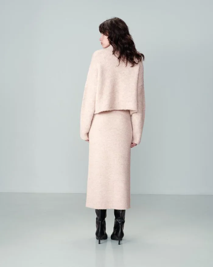 SKIRT BEIGE NASTIA Shop Grace and Mila Midi Skirts