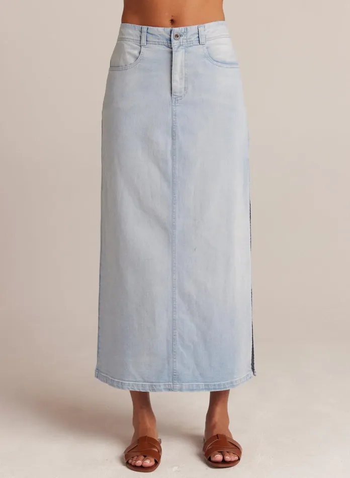 Skirts Women Bella Dahl Indigo Side Slit Skirt 8211 Ocean Mist Wash Skirts Women Bella Dahl Indigo Side Slit Skirt 8211 Ocean Mist Wash
