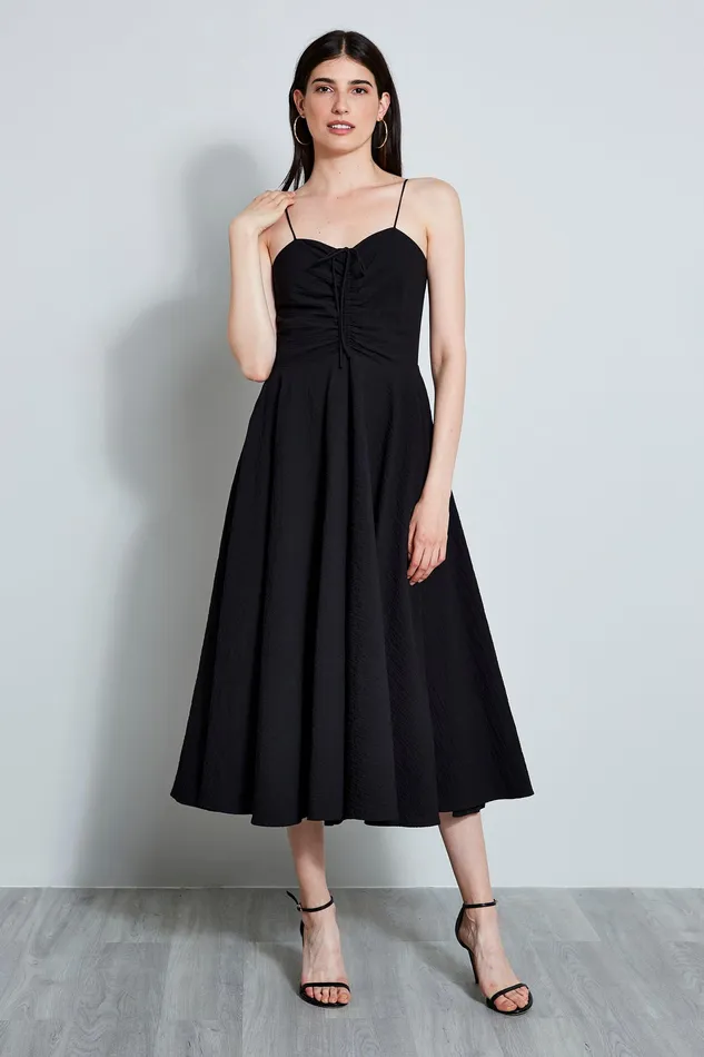 Sleeveless Dresses Women Elie Tahari Sweetheart Midi Dress Noir