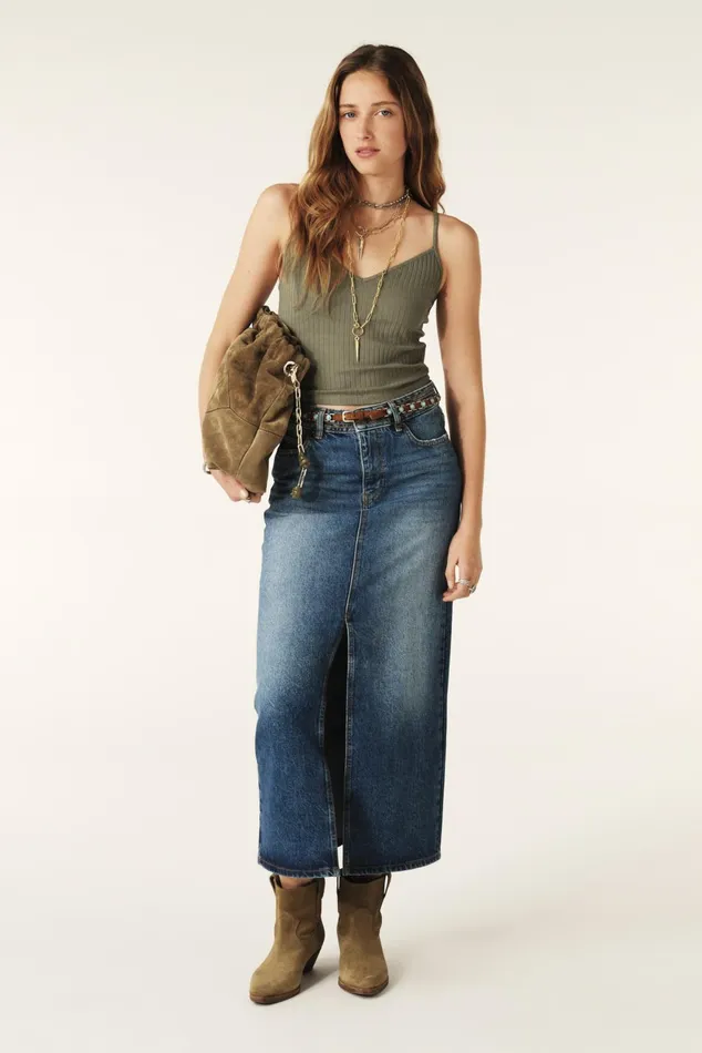 Sleeveless Top Tarsa Green Women Baandsh TShirts and Tank Tops