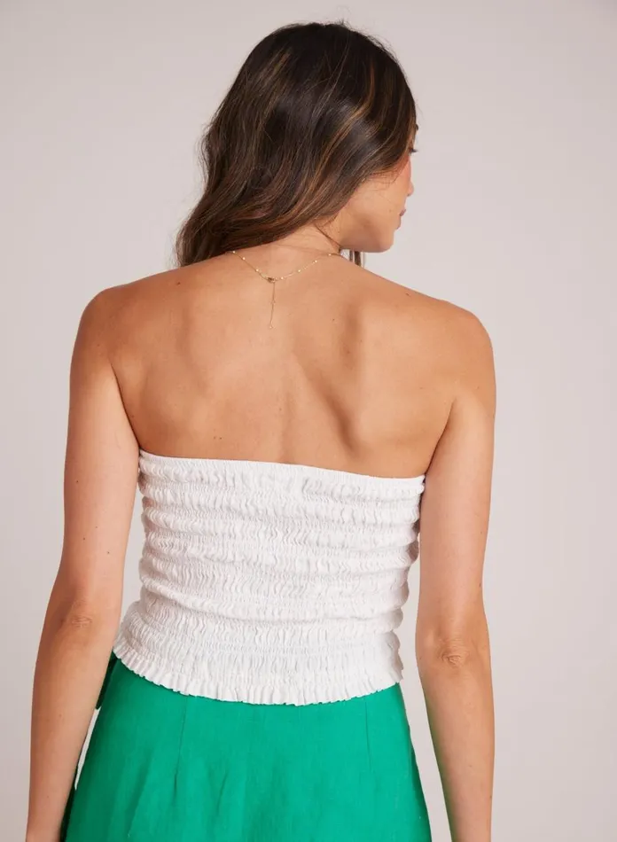 Sleeveless Women Bella Dahl Smocked Tube Top 8211 White Sleeveless Women Bella Dahl Smocked Tube Top 8211 White