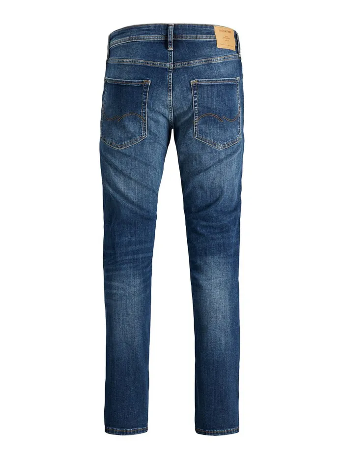 Slim and Straight Jeans JACK and JONES Mens TIM ORIGINAL AGI 005 SLIMSTRAIGHT FIT JEANS Blue Blue Denim