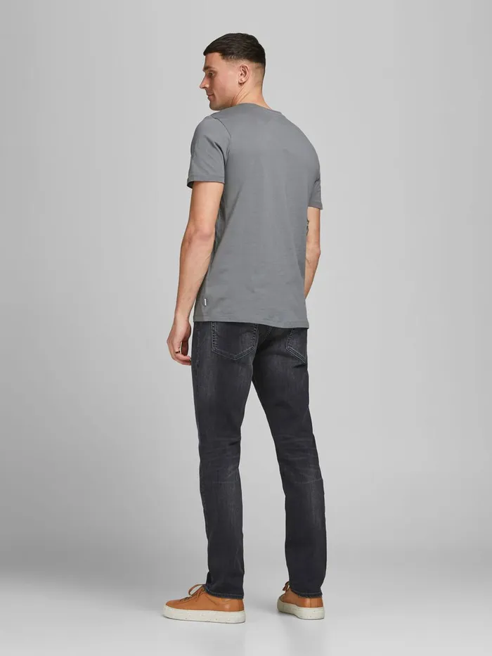 Slim and Straight Jeans JACK and JONES Mens TIM ORIGINAL AM 785 SLIMSTRAIGHT FIT JEANS Black Black Denim