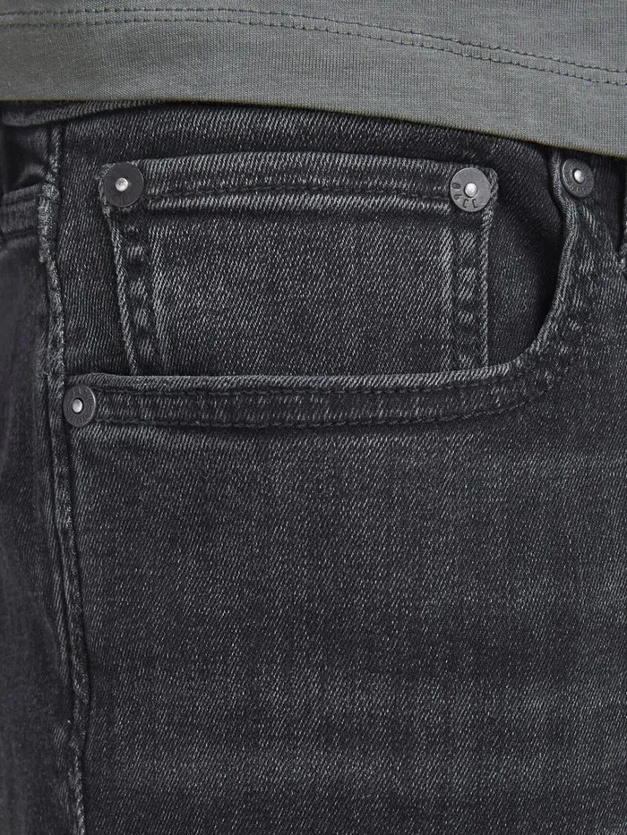 Slim and Straight Jeans JACK and JONES Mens TIM ORIGINAL AM 785 SLIMSTRAIGHT FIT JEANS Black Black Denim
