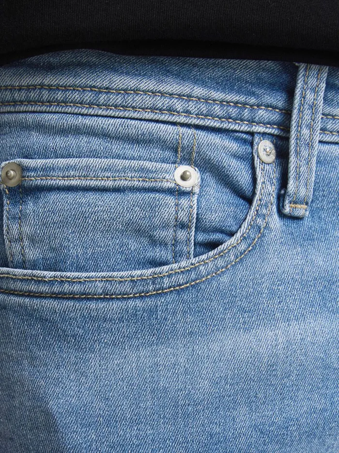 Slim and Straight Jeans JACK and JONES Mens TIM ORIGINAL AM 786 SLIMSTRAIGHT FIT JEANS Blue Blue Denim
