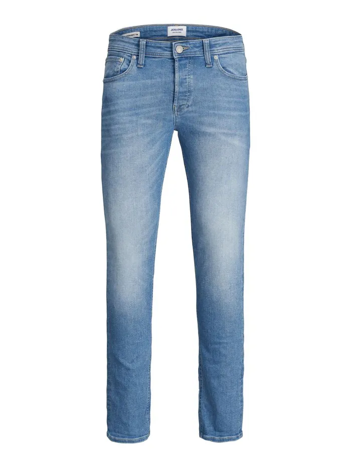 Slim and Straight Jeans JACK and JONES Mens TIM ORIGINAL AM 786 SLIMSTRAIGHT FIT JEANS Blue Blue Denim