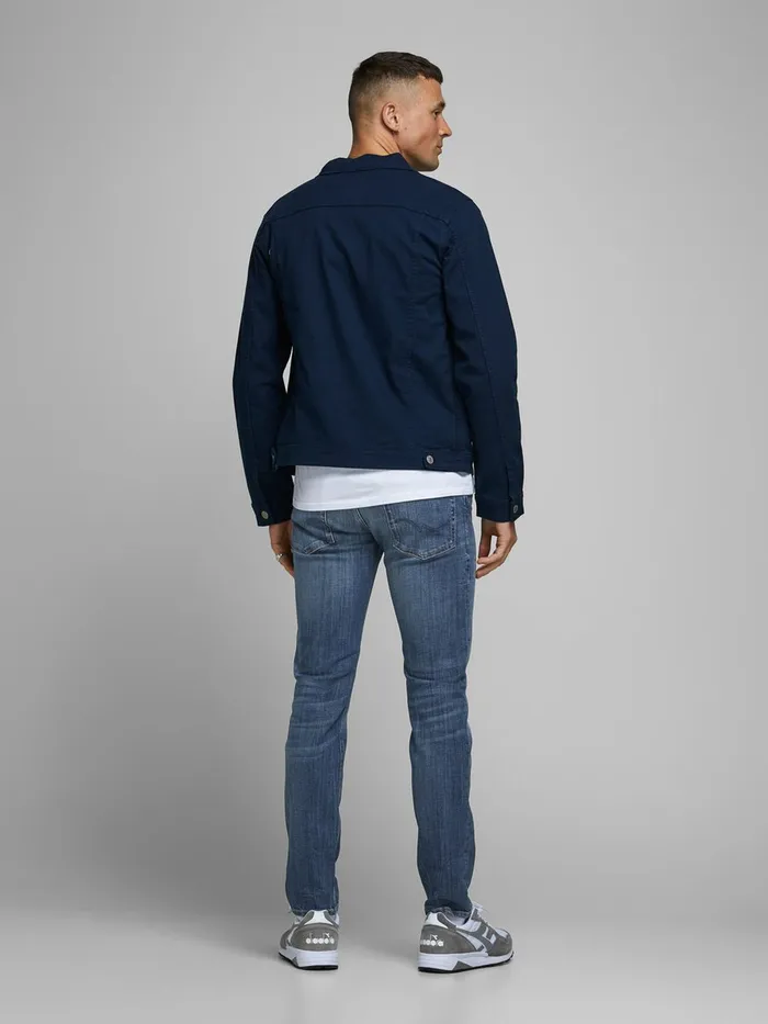 Slim and Straight Jeans JACK and JONES Mens TIM ORIGINAL JJ 255 SLIMSTRAIGHT FIT JEANS Blue Blue Denim