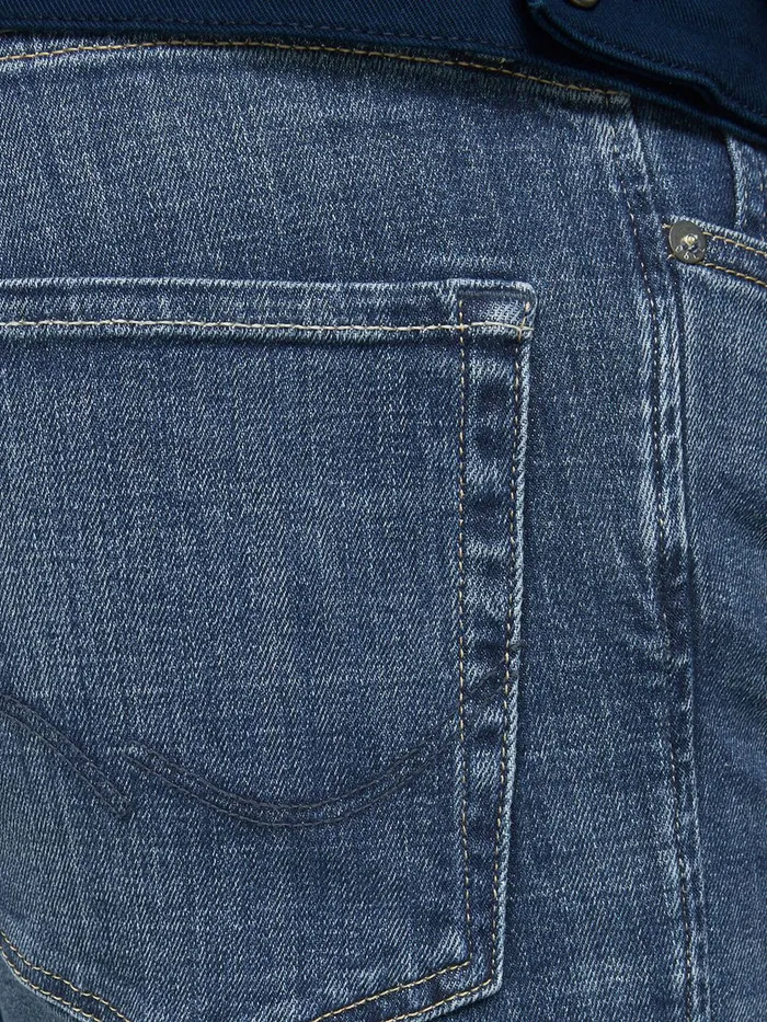 Slim and Straight Jeans JACK and JONES Mens TIM ORIGINAL JJ 255 SLIMSTRAIGHT FIT JEANS Blue Blue Denim