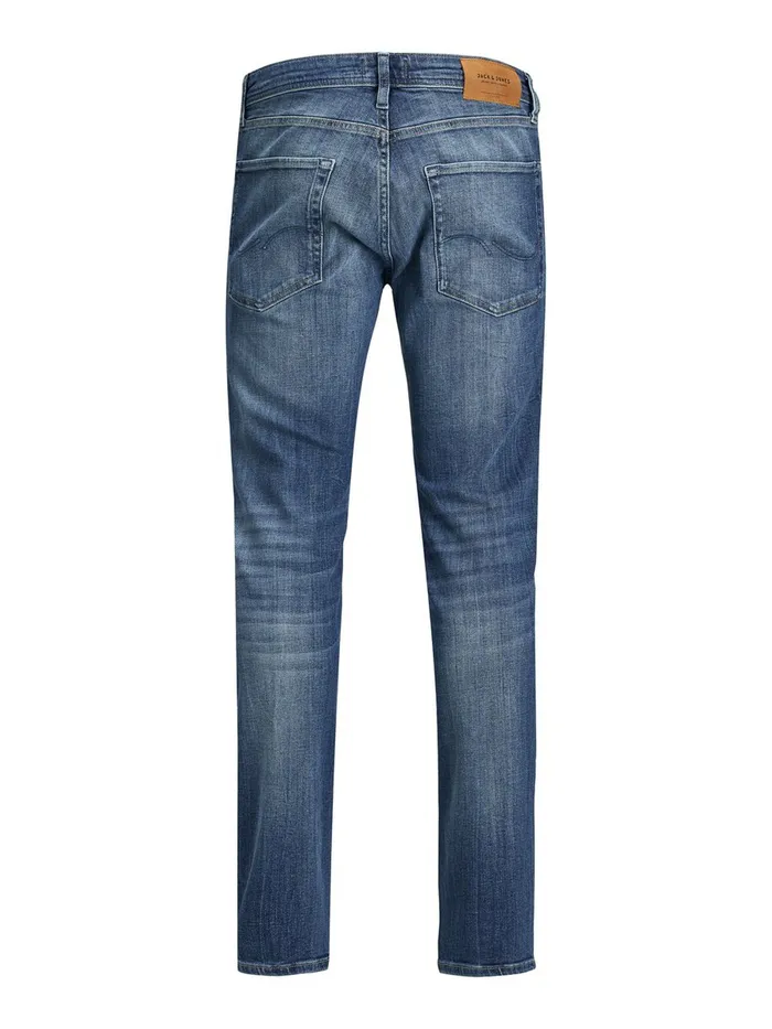 Slim and Straight Jeans JACK and JONES Mens TIM ORIGINAL JJ 255 SLIMSTRAIGHT FIT JEANS Blue Blue Denim