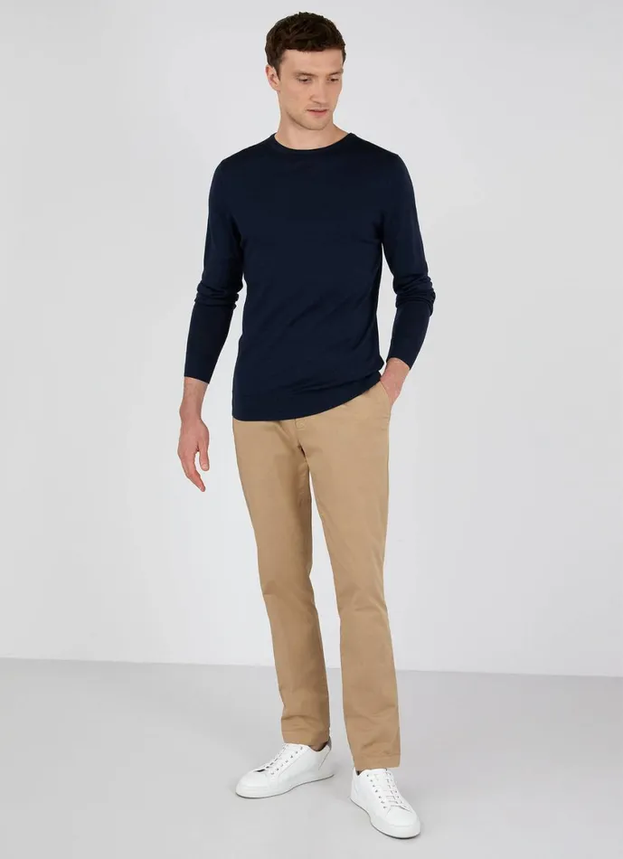 Slim Fit Chino Stone Men SUNSPEL Pants