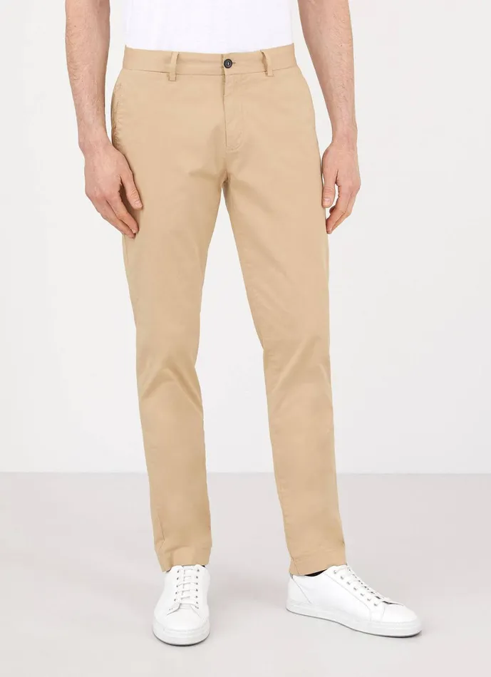 Slim Fit Chino Stone Men SUNSPEL Pants