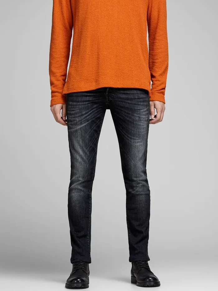 Slim Jeans JACK and JONES Mens GLENN FOX BL 655 SPS SLIM FIT JEANS Grey Black Denim Slim Jeans JACK and JONES Mens GLENN FOX BL 655 SPS SLIM FIT JEANS Grey Black Denim