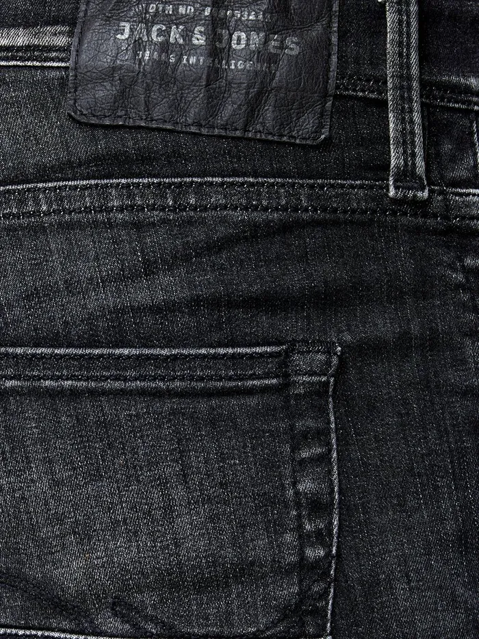 Slim Jeans JACK and JONES Mens GLENN FOX BL 655 SPS SLIM FIT JEANS Grey Black Denim