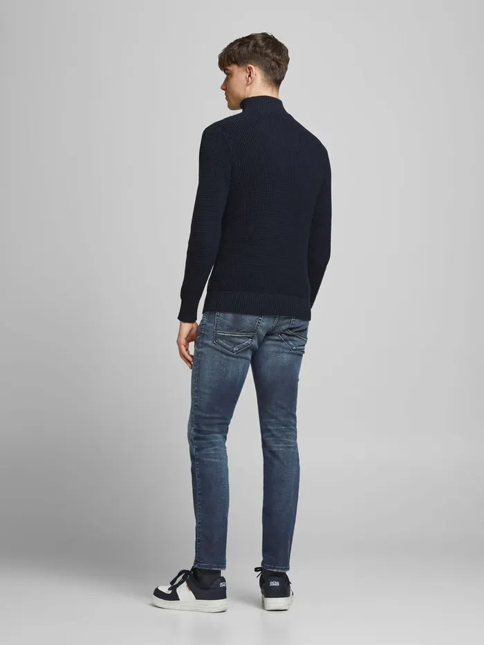 Slim Jeans JACK and JONES Mens GLENN FOX BL 945 SLIM FIT JEANS Blue Blue Denim