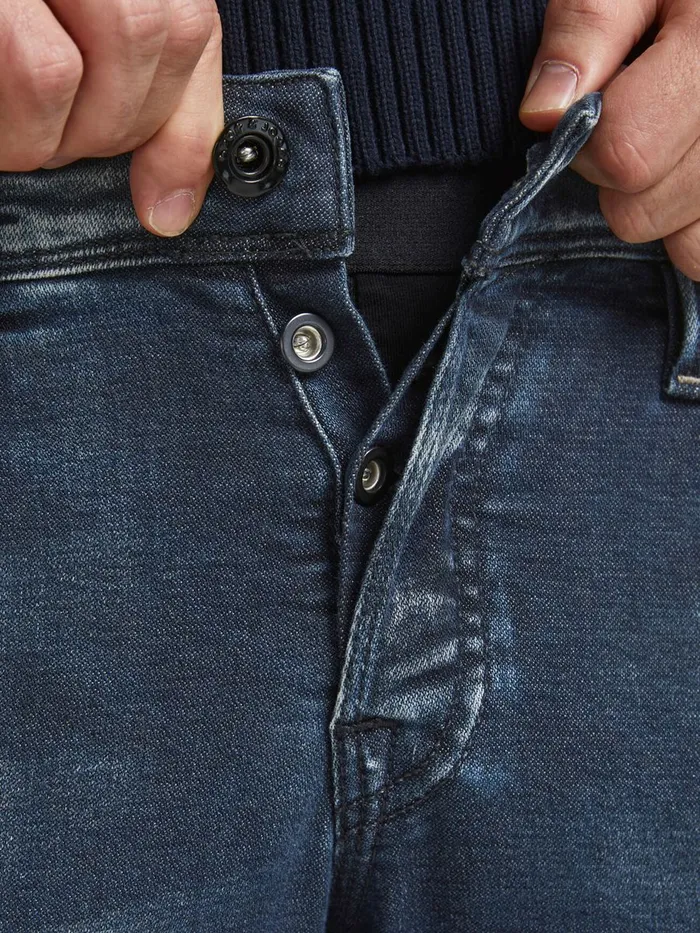 Slim Jeans JACK and JONES Mens GLENN FOX BL 945 SLIM FIT JEANS Blue Blue Denim