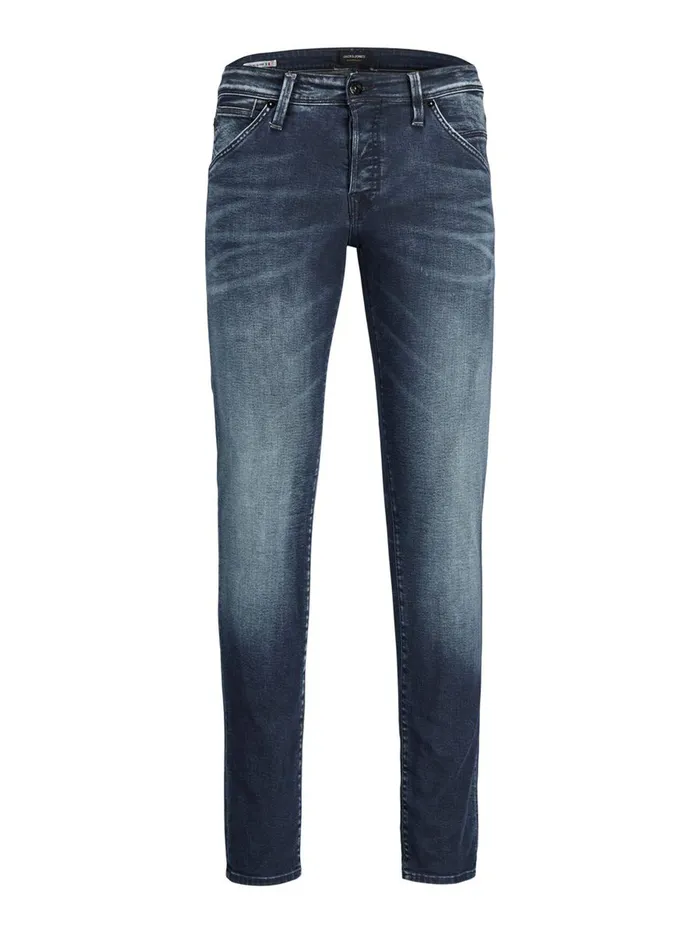Slim Jeans JACK and JONES Mens GLENN FOX BL 945 SLIM FIT JEANS Blue Blue Denim