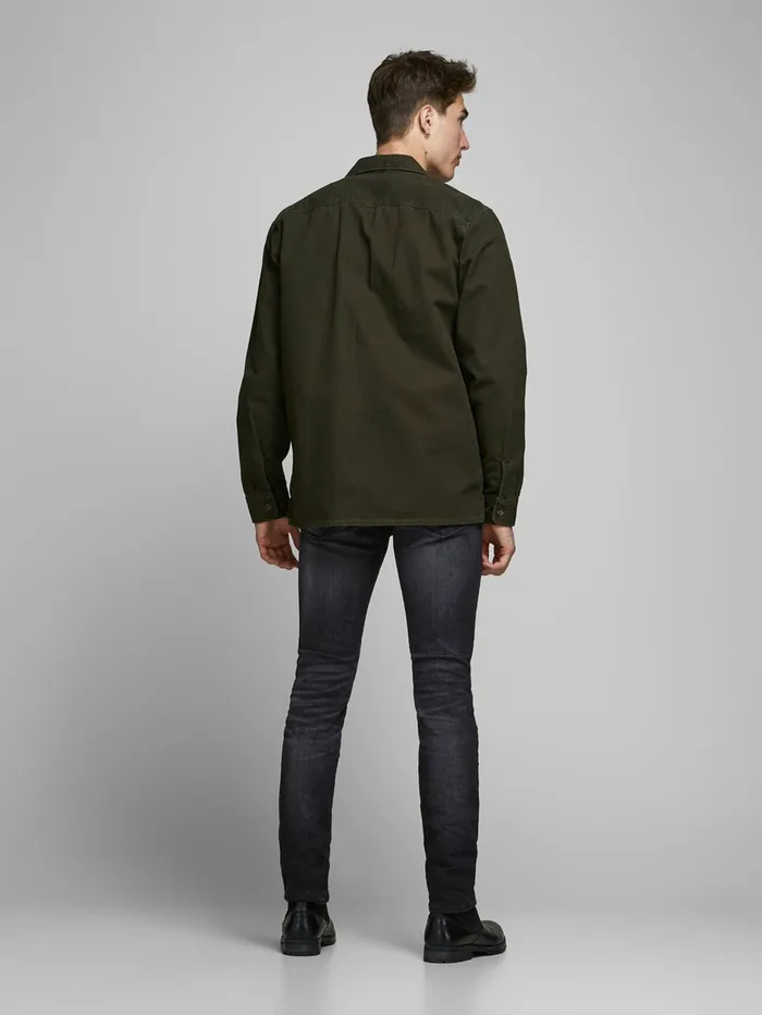 Slim Jeans JACK and JONES Mens GLENN ICON 557 50SPS SLIM FIT JEANS Blue Black Denim