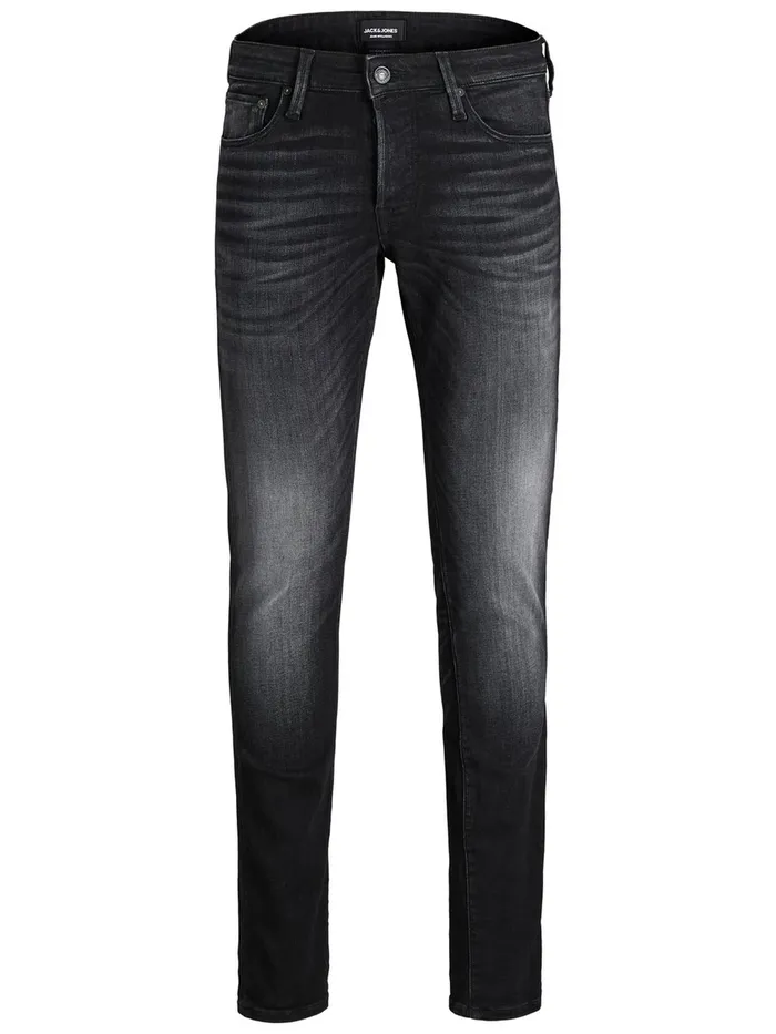 Slim Jeans JACK and JONES Mens GLENN ICON 557 50SPS SLIM FIT JEANS Blue Black Denim