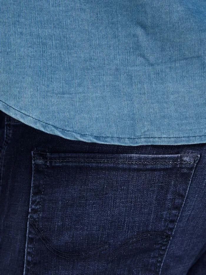 Slim Jeans JACK and JONES Mens GLENN ICON JJ 757 SLIM FIT JEANS Blue Blue Denim