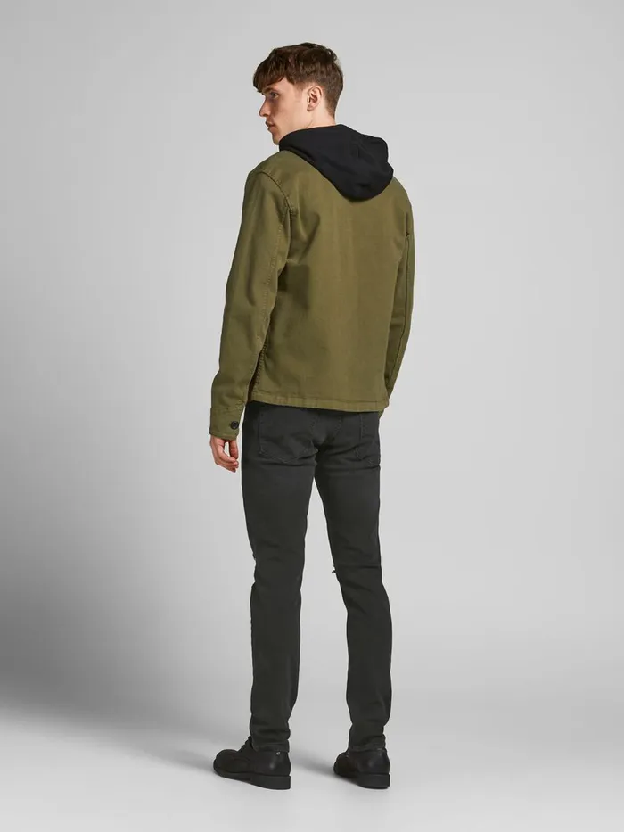 Slim Jeans JACK and JONES Mens GLENN ORIGINAL CJ 806 SLIM FIT JEANS Black Black Denim