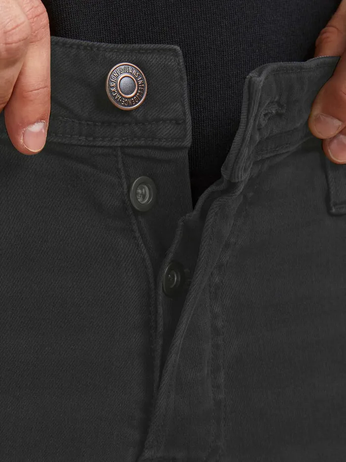 Slim Jeans JACK and JONES Mens GLENN ORIGINAL CJ 806 SLIM FIT JEANS Black Black Denim