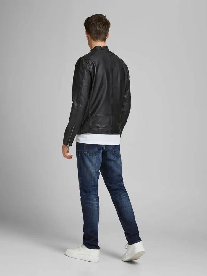 Slim Jeans JACK and JONES Mens GLENN ORIGINAL JJ 256 SLIM FIT JEANS Blue Blue Denim