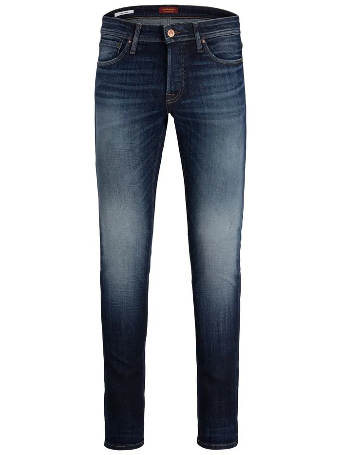 Slim Jeans JACK and JONES Mens GLENN ORIGINAL JJ 256 SLIM FIT JEANS Blue Blue Denim
