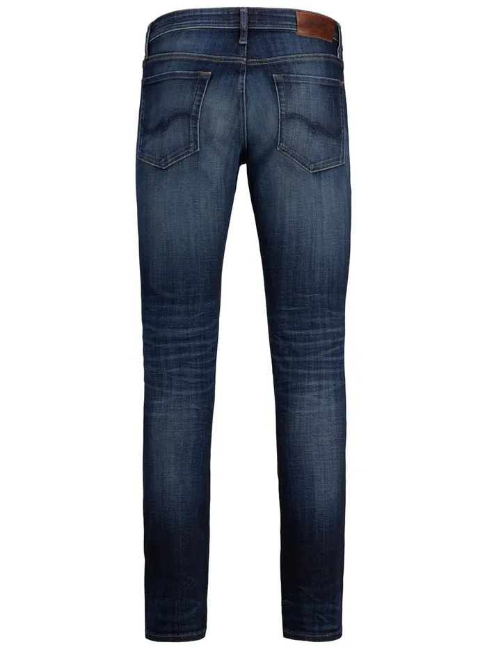 Slim Jeans JACK and JONES Mens GLENN ORIGINAL JJ 256 SLIM FIT JEANS Blue Blue Denim