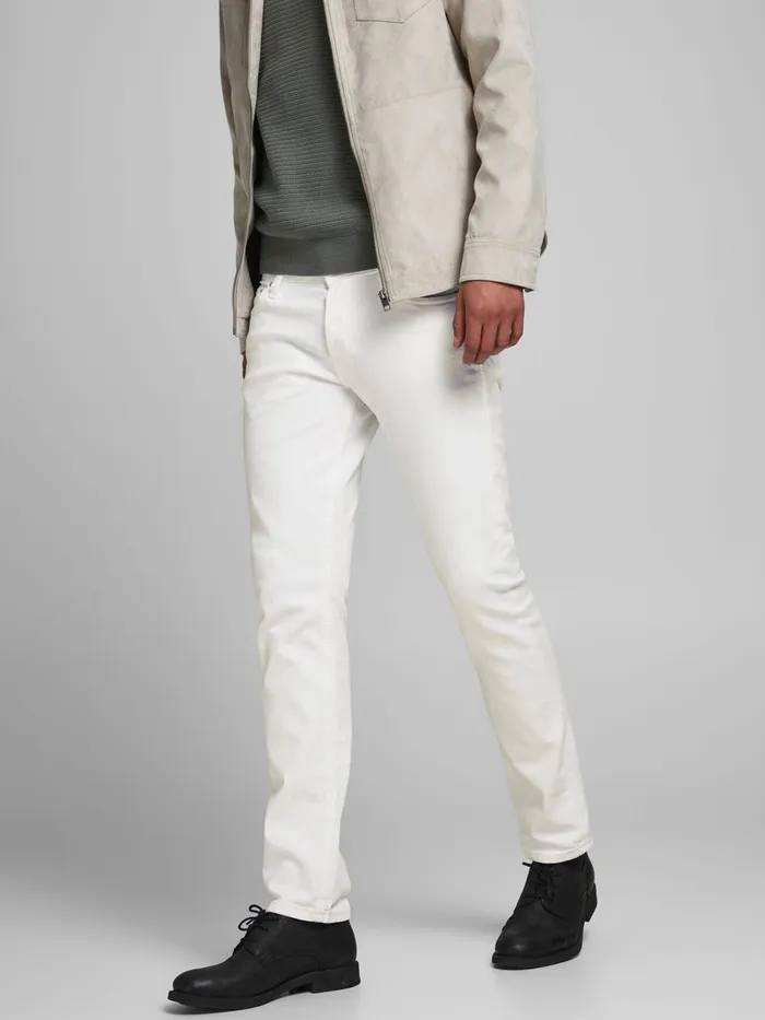 Slim Jeans JACK and JONES Mens GLENN ORIGINAL NA 400 SLIM FIT JEANS White White