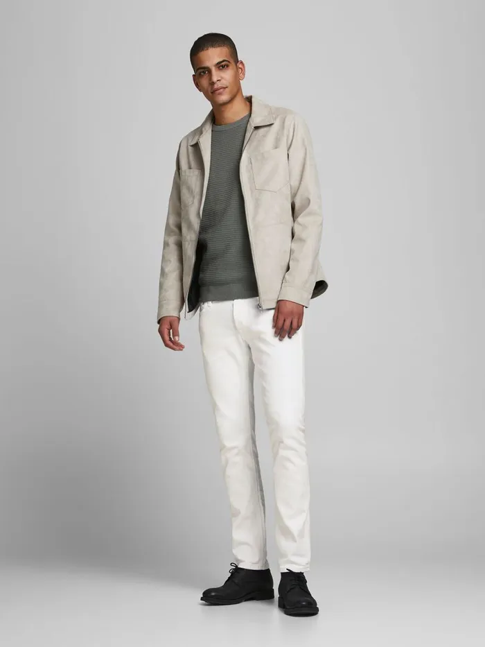 Slim Jeans JACK and JONES Mens GLENN ORIGINAL NA 400 SLIM FIT JEANS White White