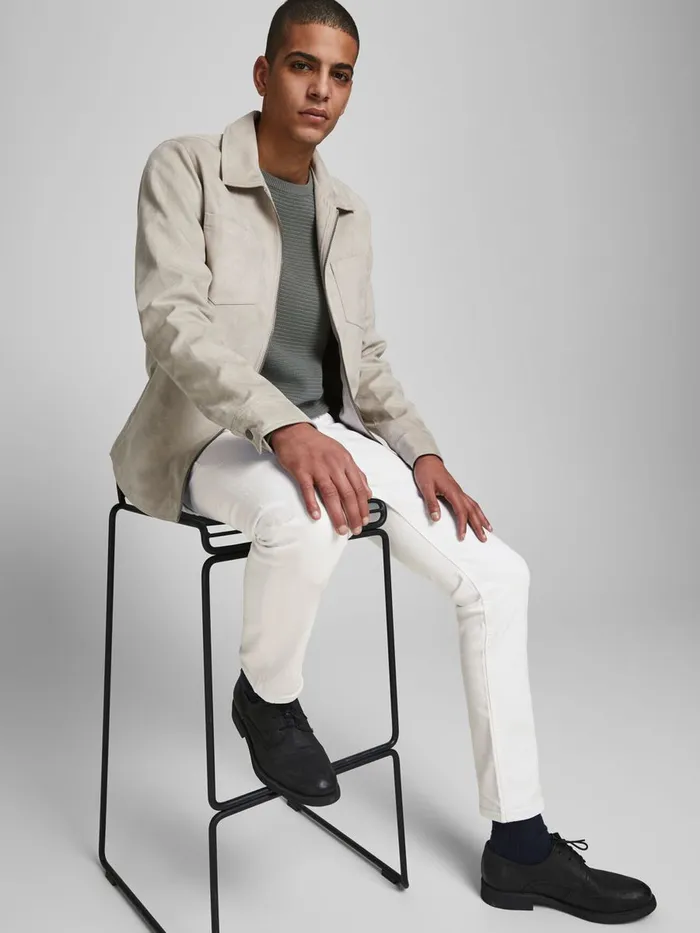 Slim Jeans JACK and JONES Mens GLENN ORIGINAL NA 400 SLIM FIT JEANS White White