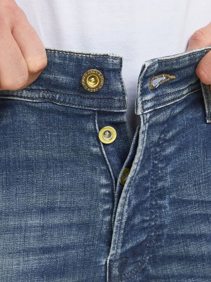 Slim Jeans JACK and JONES Mens GLENN ROCK JJ 358 SPS SLIM FIT JEANS Blue Blue Denim