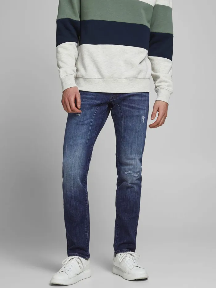 Slim Jeans JACK and JONES Mens GLENN SCALE GE 837 SLIM FIT JEANS Blue Blue Denim Slim Jeans JACK and JONES Mens GLENN SCALE GE 837 SLIM FIT JEANS Blue Blue Denim